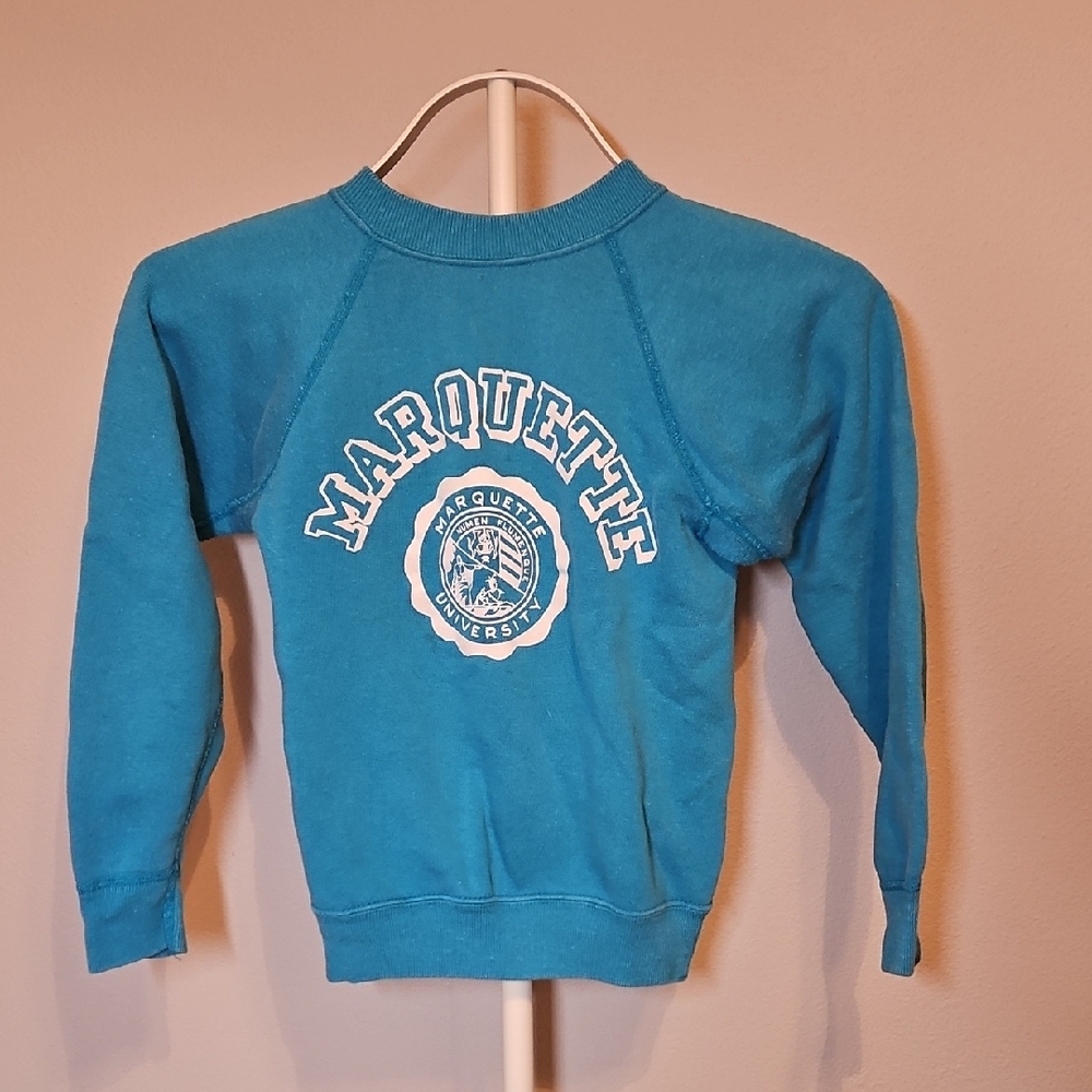 Champion Vintage Blue Marquette University Kids Sweatshirt